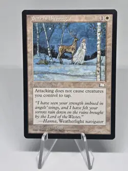 Magic The Gathering TCG 3x Serra's Blessing Vintage Weatherlight Regular 1997 - Image 5