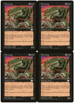 MTG Necratog x4 Weatherlight Uncommon NM/LP Playset - Image 1