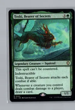 Toski, Bearer of Secrets R Commander: Bloomburrow 244 NM - Image 1