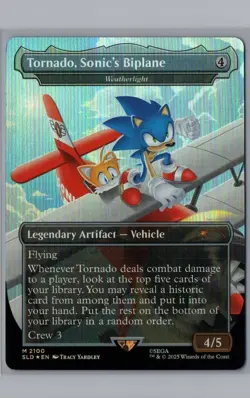 Tornado, Sonic's Biplane - Weatherlight (Rainbow Foil) M Secret Lair Drop Series - Image 1