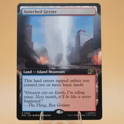 Scorched Geyser | 492 | Regular | R | Commander: Marvel Super Heroes | MTG - Image 1