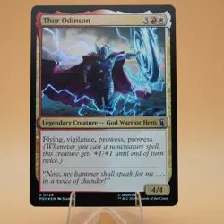 Thor Odinson | 234 | Foil | Uncommon | Marvel Super Heroes | MTG | Pack Fresh - Image 1