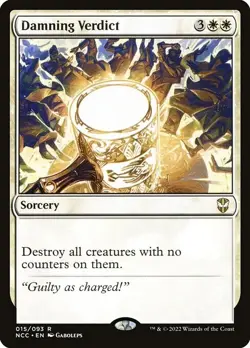 Damning Verdict – Commander: Streets of New Capenna, NM [Magic MTG] - Image 1