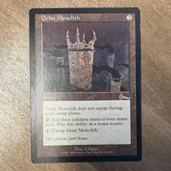 Magic: The Gathering Grim Monolith Artifact Rare Urza's Legacy 126/143 - Image 1