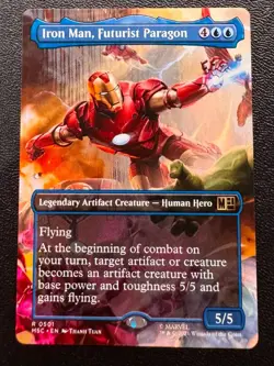 Iron Man, Futurist Paragon [Borderless] #501 Magic Marvel Super Heroes Commander - Image 1