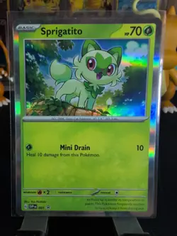 Sprigatito 001 Sv: Scarlet & Violet Promo Cards Holo Pokemon TCG LP. - Image 2