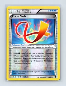 Focus Sash 91/111 Uncommon Furious Fists Pokemon Reverse Holo Near Mint - Image 1