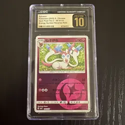 Pokemon CGC Pristine 10 Eevee Evolutions Set Gem Pack Vol.2 Reverse Holo Chinese - Image 3