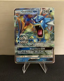 Pokemon TCG Gyarados GX 18/111 SM Crimson Invasion Ultra Rare Holo EN 240HP - Image 1