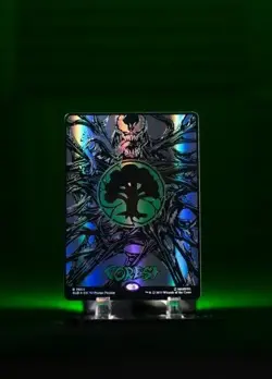 MTG Secret Lair x Marvel's SpiderMan: Mana Symbiote Raised Foil Edition PREORDER - Image 2