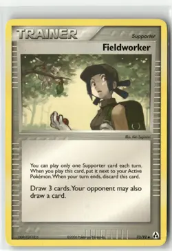 Fieldworker 73/92 Uncommon Near Mint Legend Maker Pokemon PK-03 - Image 1