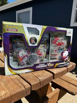 Pokemon TCG: Hisuian Zoroark VSTAR Premium Collection Box W/Evolving Skies New - Image 1