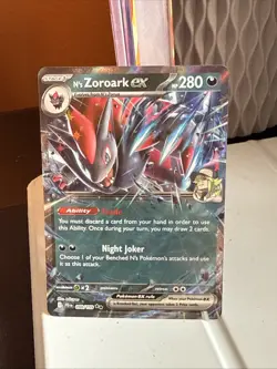 Pokemon Journey Together Card #098/159 N's Zoroark ex Double Rare - Image 1