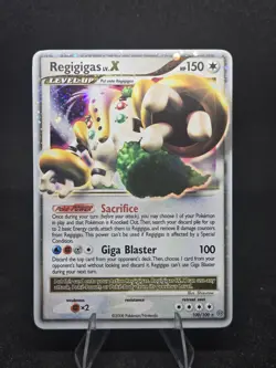 Pokemon TCG Regigigas LV.X 100/100 Stormfront Holo English 2008 Ultra 150HP - Image 1