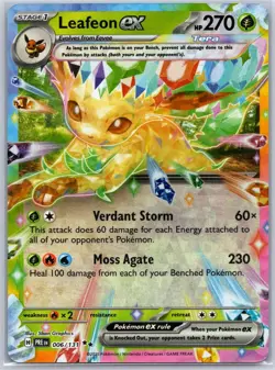 Leafeon ex 006/131 Holo Double Rare Prismatic Evolutions Pokemon Near Mint - Image 1