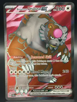 Bloodmoon Ursaluna ex 202/167 Pokemon Twilight Masquerade Full Art Ultra Rare - Image 1