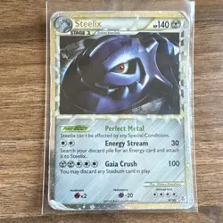 Pokemon TCG Steelix PRIME 87/95 Unleashed Holo Ultra Rare 2010 140 HP ENG - Image 1