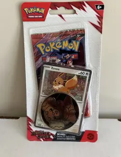 Pokemon TCG Destined Rivals Blister Pack 1 Booster Pack Eevee Promo Factory Seal - Image 1
