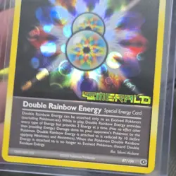 Pokemon TCG Double Rainbow Energy Emerald 87/106 Reverse Holo Rare English 2005 - Image 3