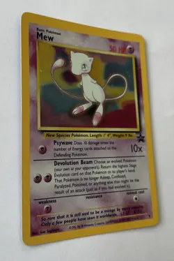 Pokemon Mew #9 WOTC Black Star Promo 1999 Vintage Holo - Image 3