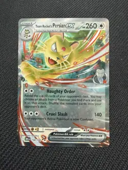 Pokemon Team Rocket’s Persian ex 150/182 Double Rare Pack Fresh Destined Rivals - Image 1