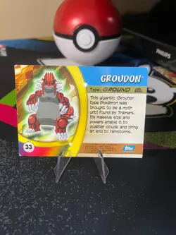 Groudon Topps Pokemon Advanced Challenge #33 2004 Non-Holo *Light Play* - Image 2