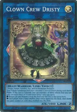 Clown Crew Dristy CORI-EN042 Super Rare 1st Edition Yu-Gi-Oh Card - Image 1