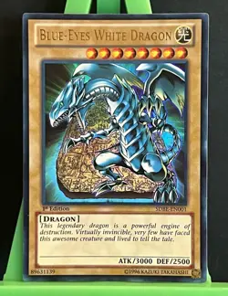 Yu-Gi-Oh! Blue-Eyes White Dragon — SDBE-EN001 (1st Edition Ultra Rare) - Image 1