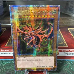 Yugioh - Slifer the Sky Dragon (Quarter Century Secret Rare) LC01-EN002 QCR NM - Image 1