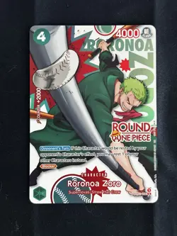 Roronoa Zoro (ENGLISH) - One Piece x Round 1 Promo Card - Image 1