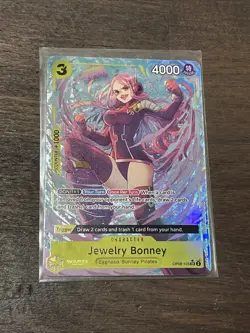 One Piece TCG Jewelry Bonney OP08-105 Alt Art English - Image 1