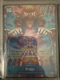 Buggy (Alternate Art) OP09-051 One Piece Emperors in the New World NM - Image 1