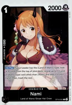 Nami OP16-091 Rare The Time of Battle One Piece Foil Near Mint - Image 1