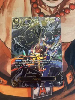 SABO - One Piece OP07-118 - SP Special Secret Rare SEC - Carrying On His Will - Image 1