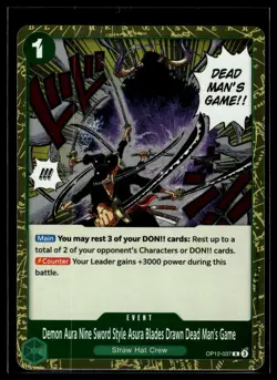 #OP12-037 Demon Aura Nine Sword Style Asura Blades Drawn Dead Man's Game - Image 1