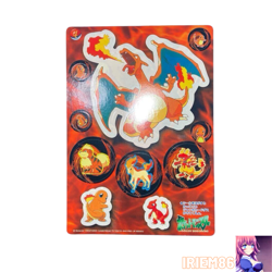 Charizard No.04 Pokemon Jumbo Carddass Sticker TCG Vintage Nintendo Japan 1998 - Image 1