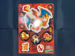 Charizard No.04 Pokemon Jumbo Carddass Sticker TCG Vintage Nintendo Japan 1998 - Image 2