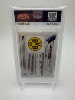 Topps 2020 Chrome x Steve Aoki UCL England Jude Bellingham RC Aqua PSA 10 /150 - Image 2