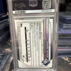 2025 Bowman Chrome Shohei Ohtani #17 Pink Refractor /199 PSA 9 Low Pop Dodgers - Image 2