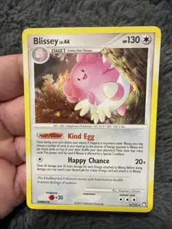 Blissey 5/123 Rare Pokemon Card Holo Mysterious Treasures 2007 MP - Image 1