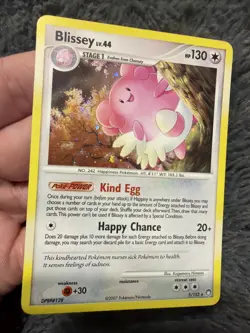 Blissey 5/123 Rare Pokemon Card Holo Mysterious Treasures 2007 MP - Image 2