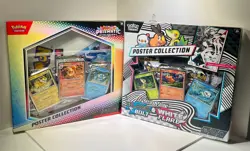 Pokemon Poster Collection Box Prismatic and Black Bolt/White Flare Bundled NEW - Image 1