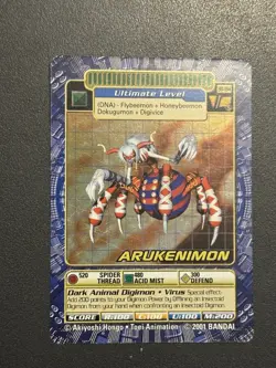 Digimon Arukenimon BO-184 Holo Digi Battle Card Series 4 Foil Bandai 2001 - Image 3