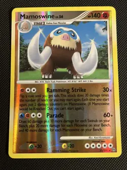 Mamoswine 21/100 Stormfront Reverse Holo Pokemon Card LP+ - Image 1