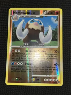 Mamoswine 21/100 Stormfront Reverse Holo Pokemon Card LP+ - Image 4