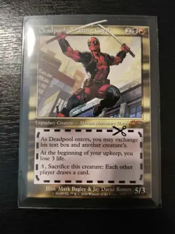 Deadpool, Trading Card (7127) - Retro Frame Non-foil Secret Lair Chase NM MTG - Image 1