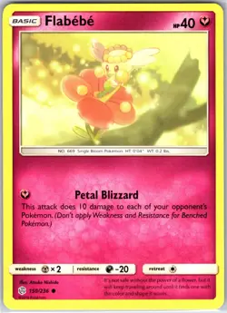 Flabebe 150/236 Common Regular Card SM - Cosmic Eclipse Pokemon TCG NM - Image 1