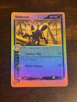 Pokemon Umbreon 24/100 Sandstorm Reverse Holo Rare Card English 2003 - Image 1