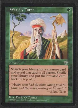 WORLDLY TUTOR Mirage Magic: The Gathering MP - Image 1