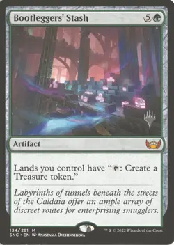 MTG Bootleggers' Stash (134) Non-Foil Promo PW Stamp Streets of New Capenna NM - Image 1